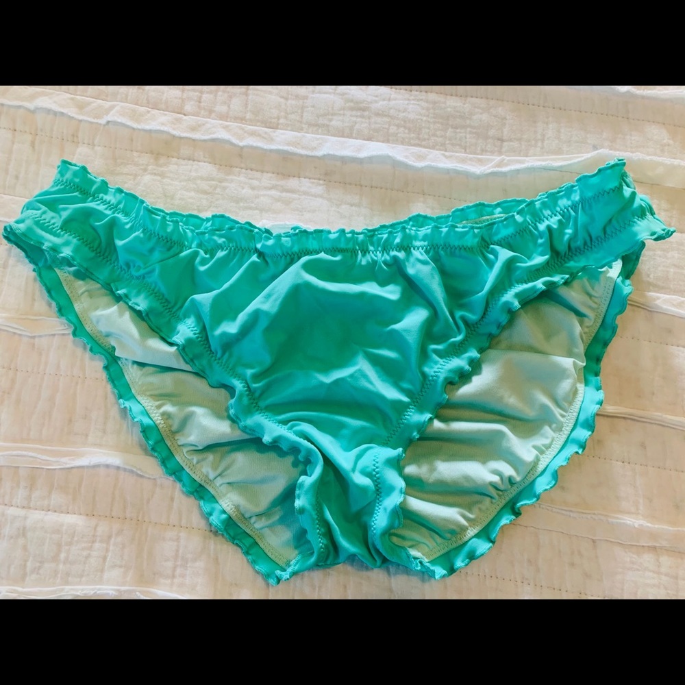 Victoria’s Secret ruffle cheeky swim bottoms